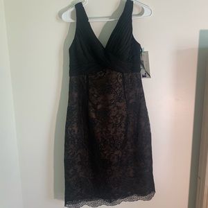Black & Tan lace dress